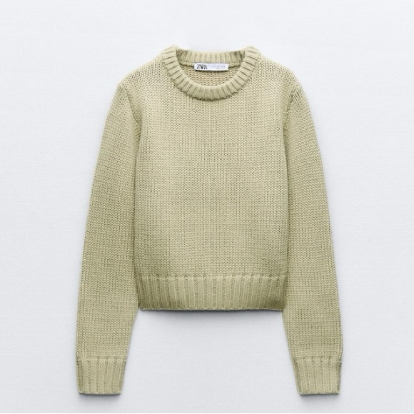 Nwt Zara Crew Neck Sweater